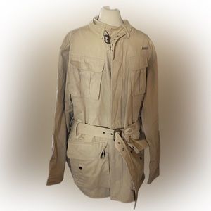 Sean Jean 3xl jacket Mens Khaki Jacket. 100 Percent Cotton Feels Like Denim
